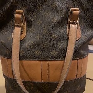 Louis Vuitton Monogram Bucket Bag. Vintage 1970s